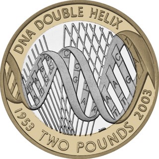 2003 DNA, £2 Coin