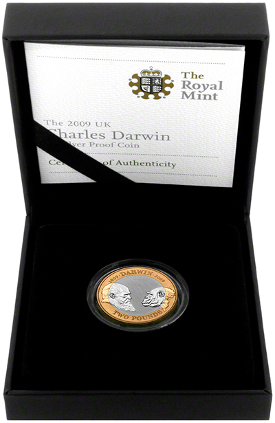 2 Pound Silver Darwin Coin