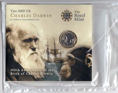 2009 Charles Darwin &pound;2 Coin