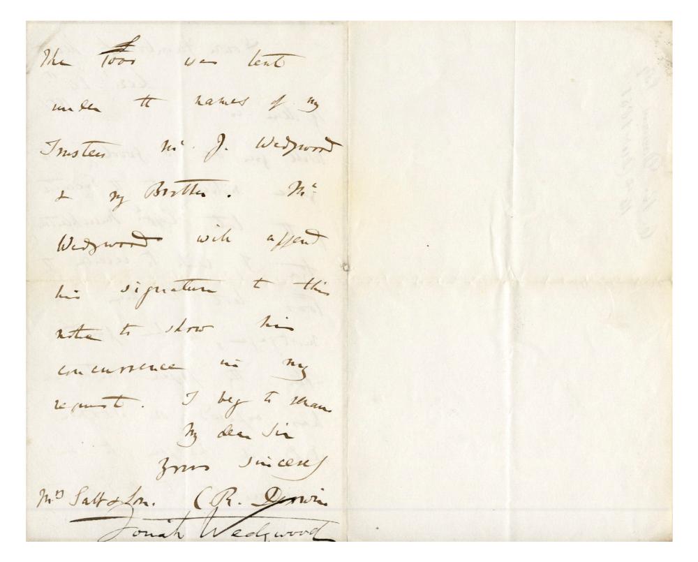 Charles Darwin Letter