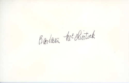 Barbara McClintock Signature
