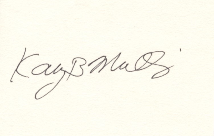 Kary Mullis Signature