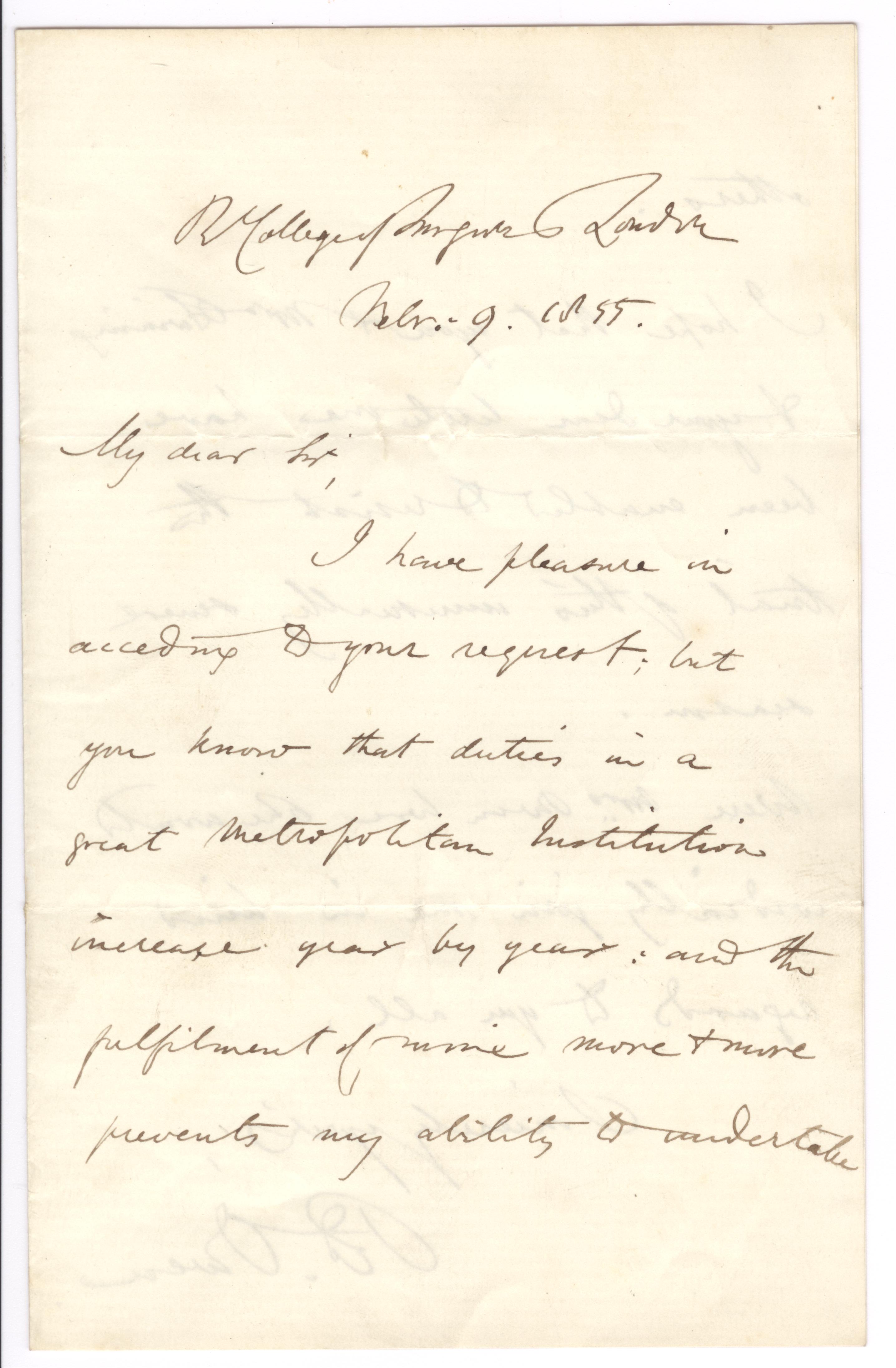 Sir Richard Owen Letter