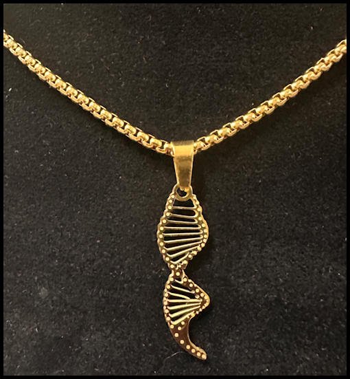 Gold DNA Necklase